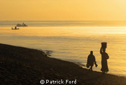 As the sunrises, life wakes up along the western shores o... by Patrick Ford 